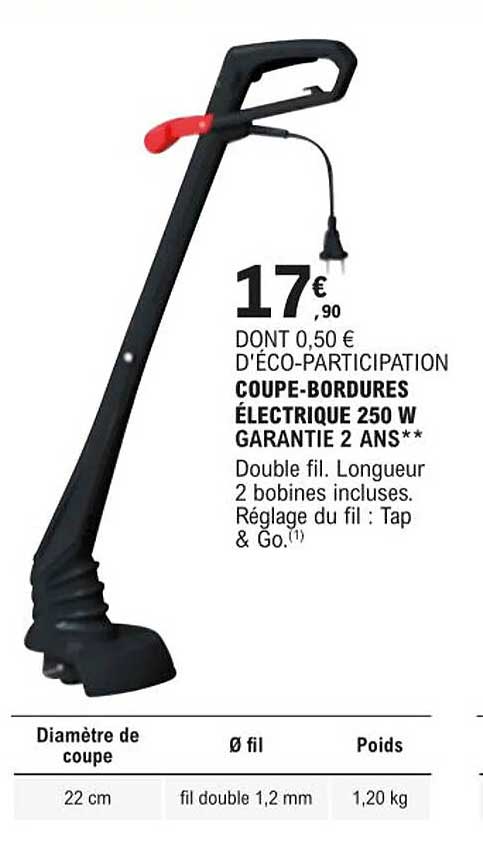 coupe-bordures électrique 250 w