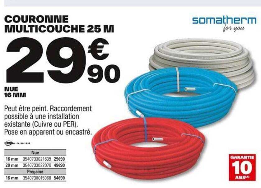couronne multicouche 25 m somatherm for you