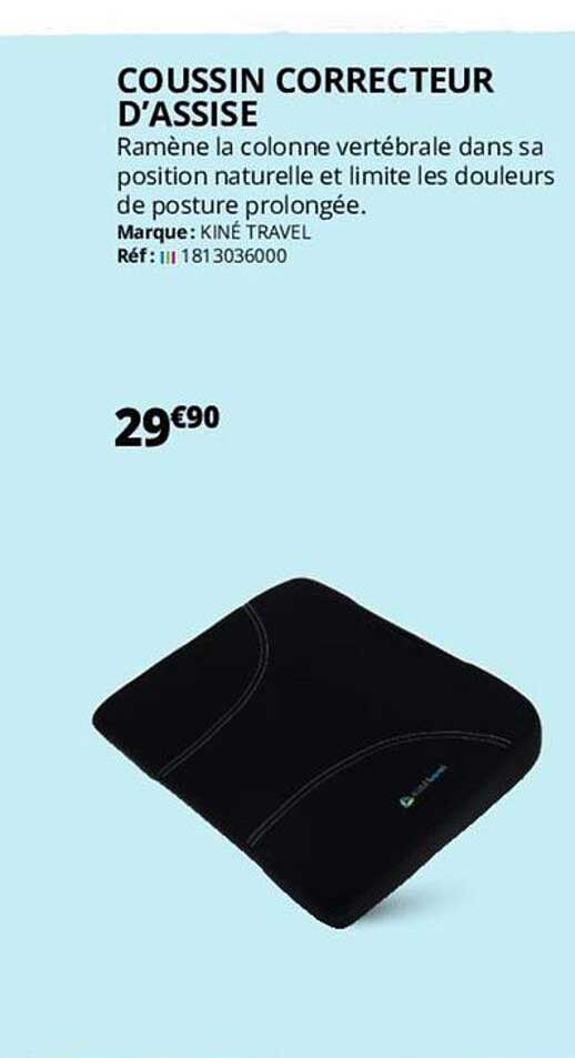 coussin correcteur d'assise kiné travel