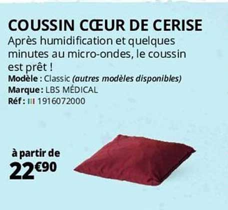 coussin cœur de cerise lbs médical