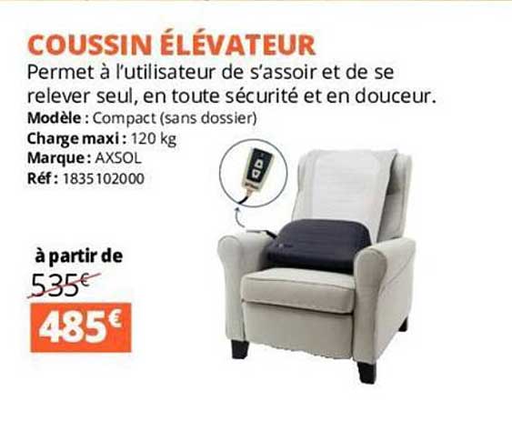 coussin élévateur
