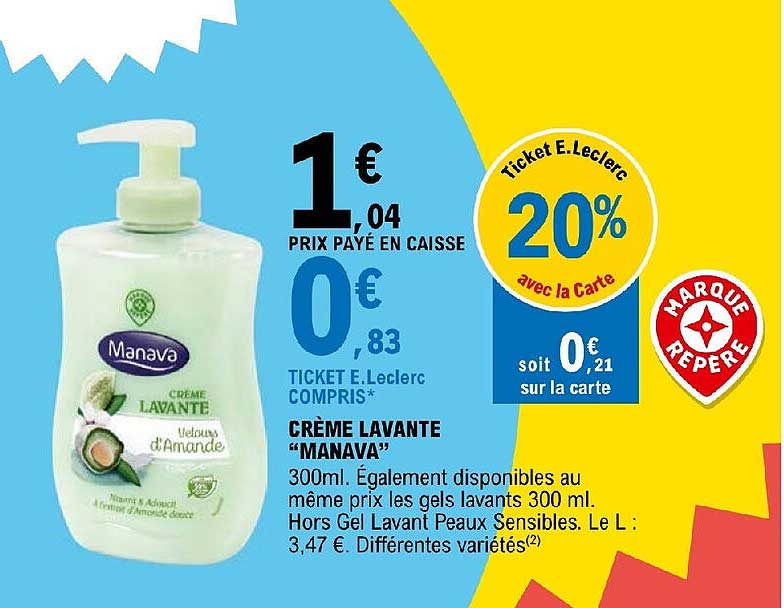 crème lavante "manava"