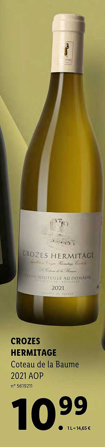 crozes hermitage côteau de la baume 2021 aop