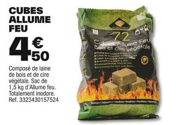 cubes allume feu