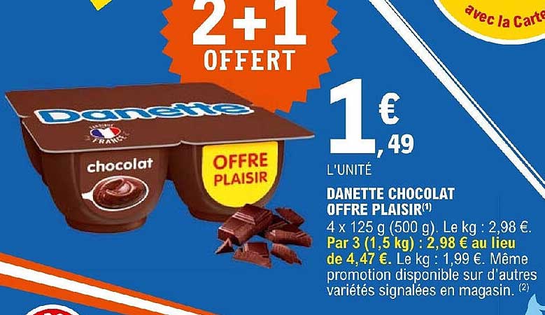 Danette Chocolat Offre Plaisir