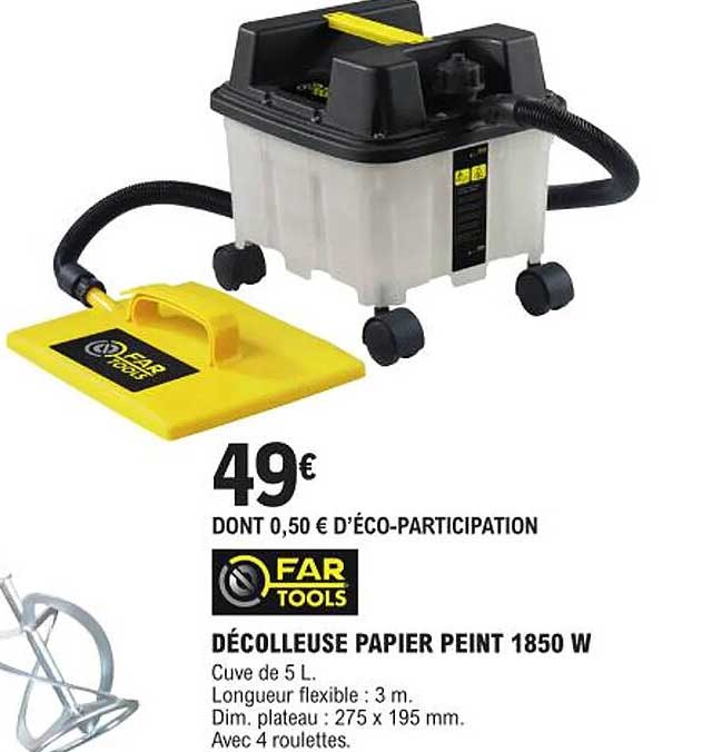 décolleuse papier peint 1850 w far tools