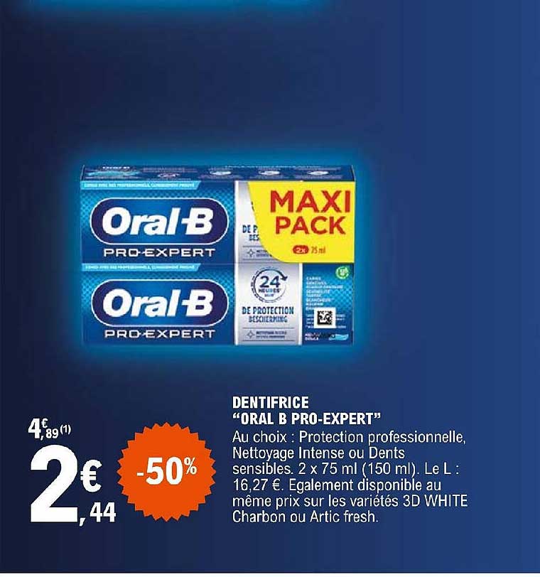 Dentifrice "oral B Pro-expert"