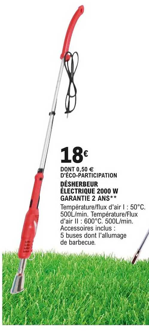 désherbeur électrique 2000 w