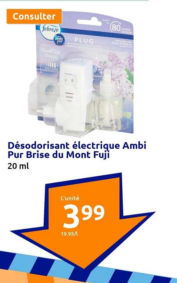 désodorisant électrique ambi pur brise du mont fuji