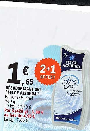 désodorisant gel "felce azzurra"