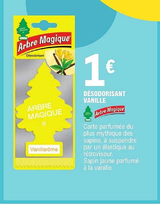 Désodorisant Vanille Arbre Magique