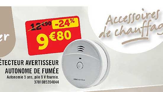 détecteur avertisseur autonome de fumée