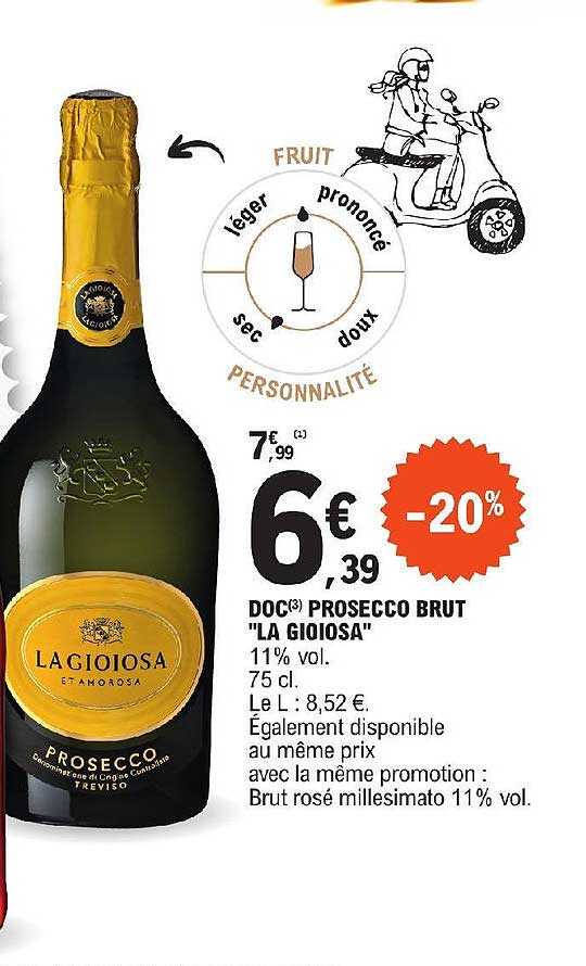 doc prosecco brut "la gioiosa"