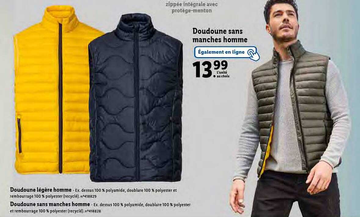 doudoune sans manches homme