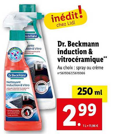 dr beckmann induction & vitrocéramique