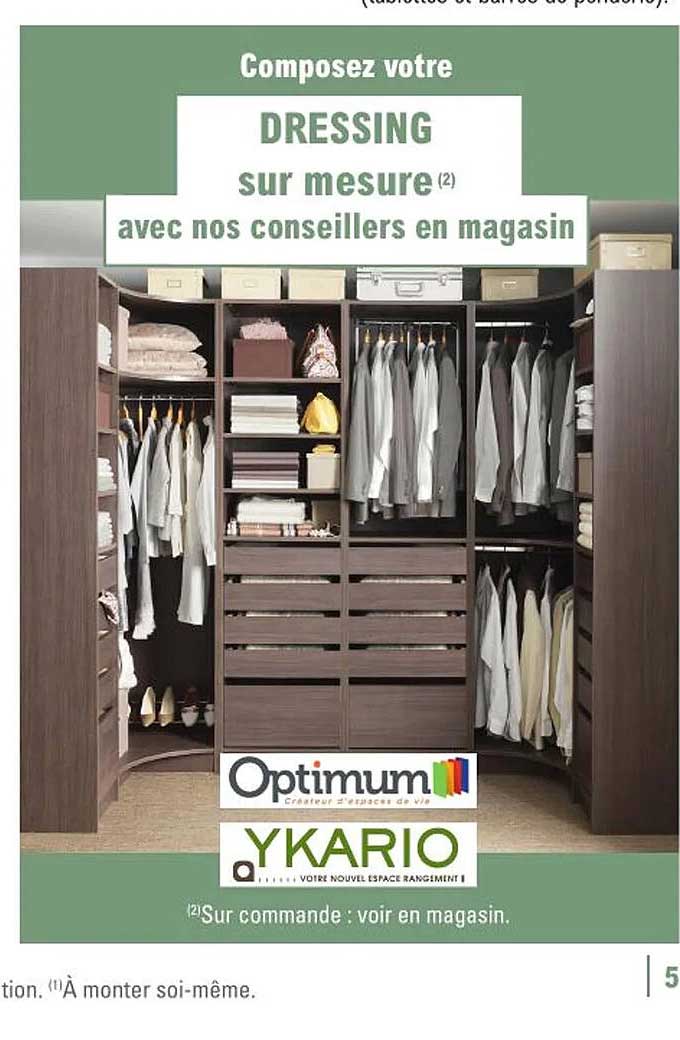 dressing sur mesure optimum ykario