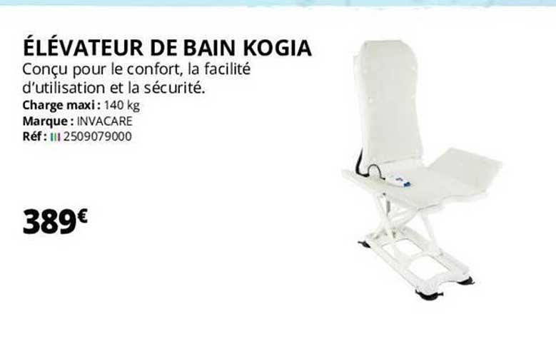 élévateur de bain kogia