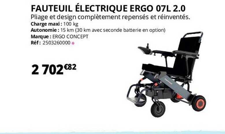 fauteuil électrique ergo 07l 2.0 ergo concept