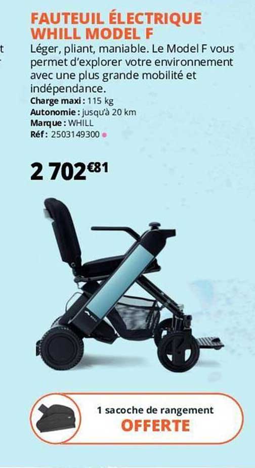 fauteuil électrique whill model f