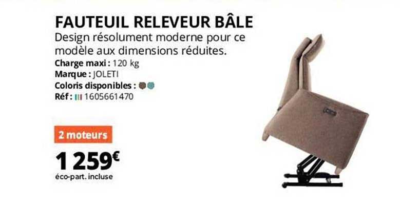 fauteuil releveur bâle joleti