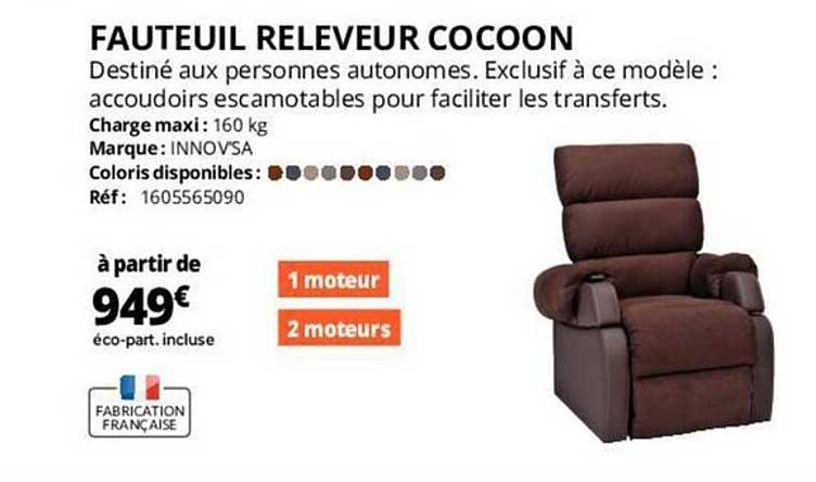 fauteuil releveur cocoon innov'sa