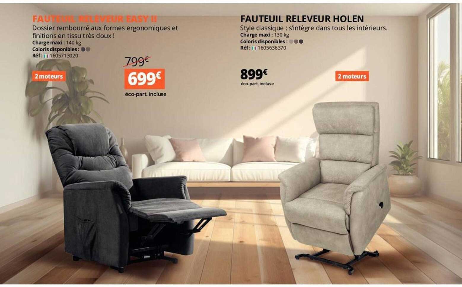 fauteuil releveur easy II, fauteuil releveur holen