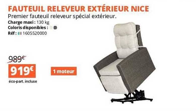 fauteuil releveur extérieur nice