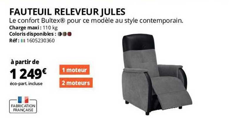 fauteuil releveur jules