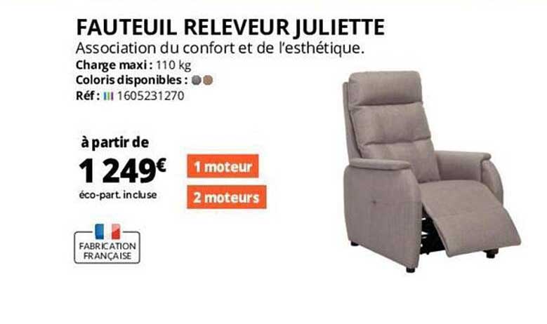fauteuil releveur juliette