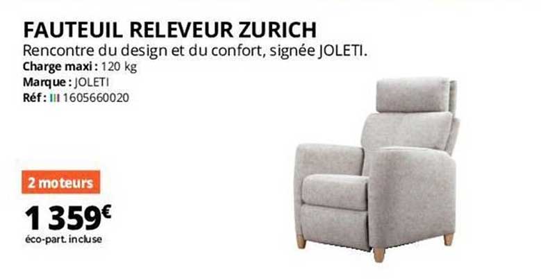 fauteuil releveur zurich joleti