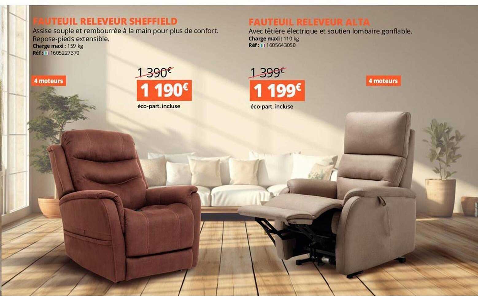 fauteuil releveurs sheffield, fauteuil releveur alta