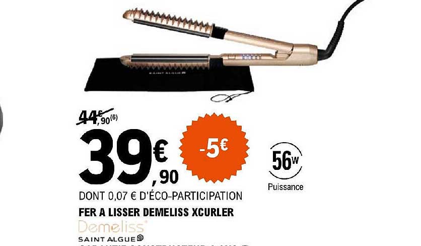 fer à lisser demeliss xcurler