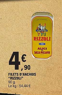 filets d'anchois "rizzoli"