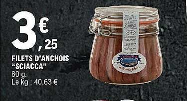 filets d'anchois "sciacca"