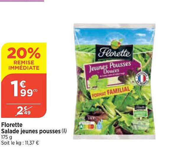 florette salade jeunes pousses