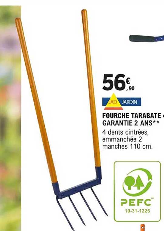 fourche tarabate 4 dents jad jardin