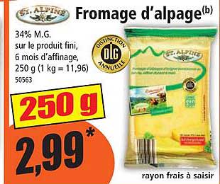 fromage d'alpage st alpine
