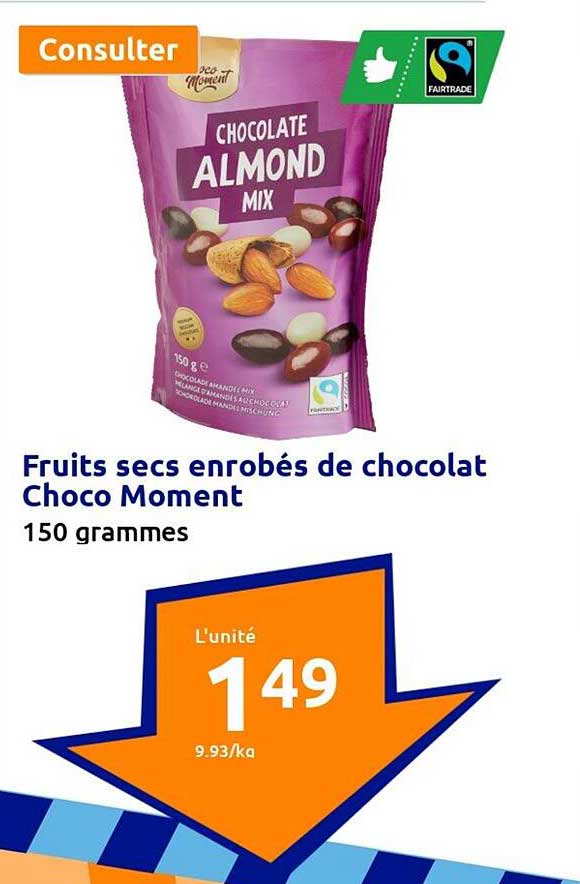 fruits secs enrobés de chocolat choco moment