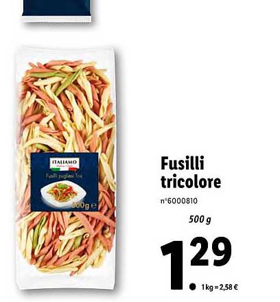 Fusilli Tricolore Italiamo