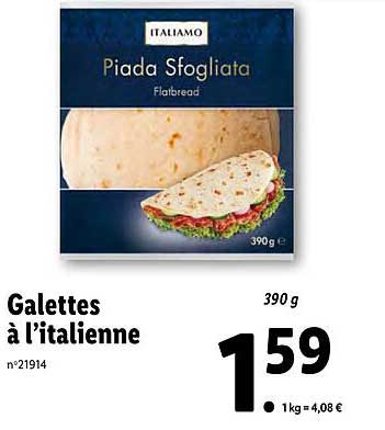 galettes à l'italienne italiamo