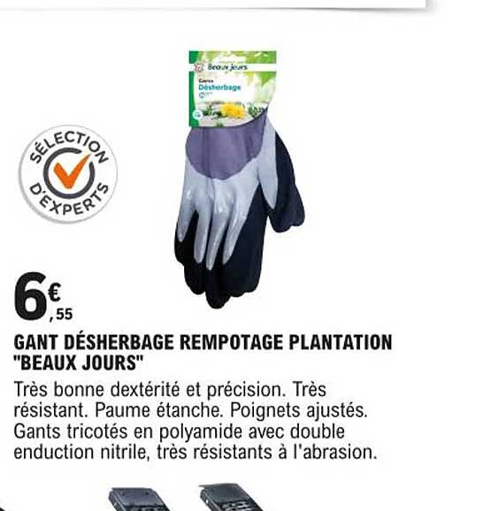 gant désherbage rempotage plantation "beaux jours"