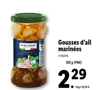 gousses d'ail marinées italiamo