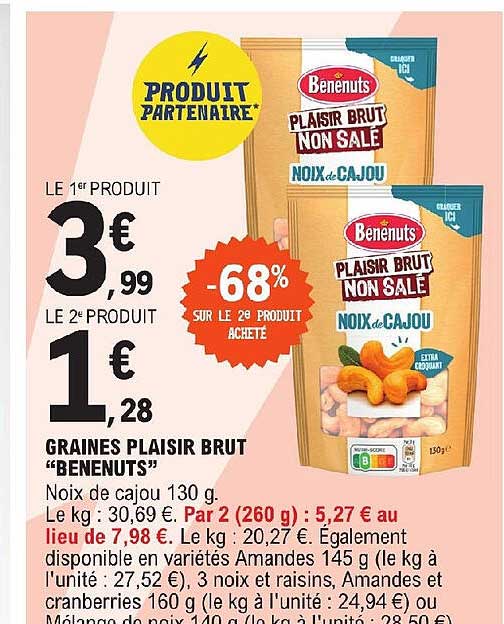 Graines Plaisir Brut "benenuts"