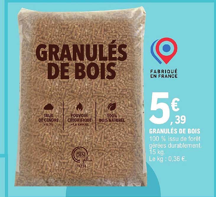 Promotion Granuls De Bois Leclerc