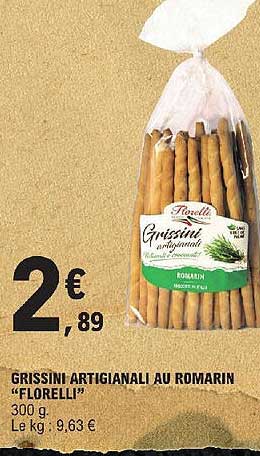 grissini artigianali au romarin "florelli"