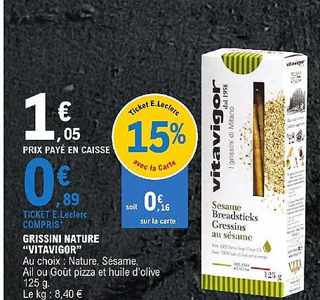 Grissini Nature "vitavigor"