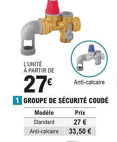 groupe de sécurité coudé