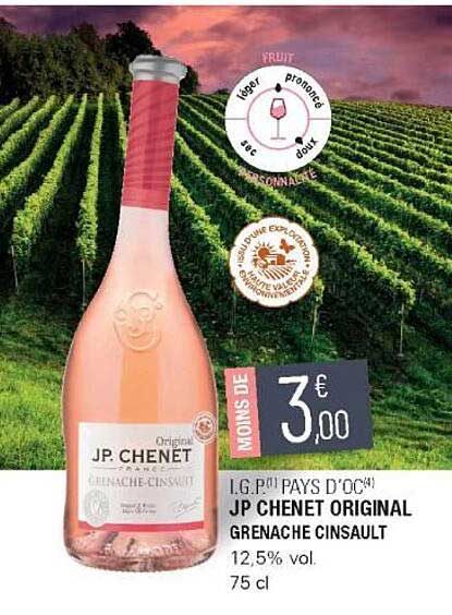 i.g.p. pays d'oc jp chenet original