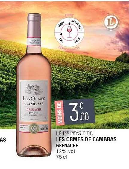 i.g.p. pays d'oc les ormes de cambras