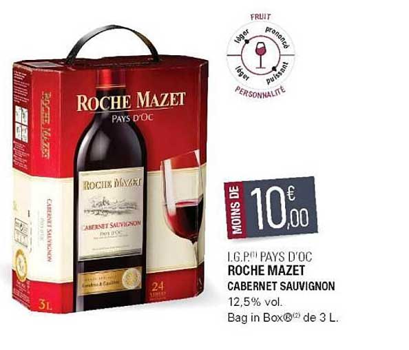 i.g.p. pays d'oc roche mazet cabernet sauvignon